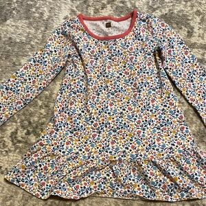Tea Collection Girls Multicolor Floral Kids Casual Dress